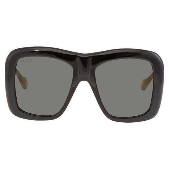 NEW Gucci Grey and Gold Square Women\'s Sunglasses